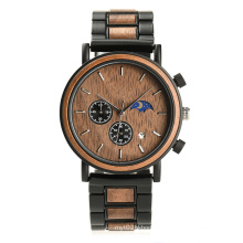 Men Quartz Movement Watch Wood Style Watches for Man Casual Wooden Wristwatch